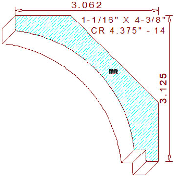 Crown 4-3/8" - 14 Crown 4-3/8" - 14