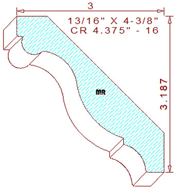 Crown 4-3/8" - 16 Crown 4-3/8" - 16