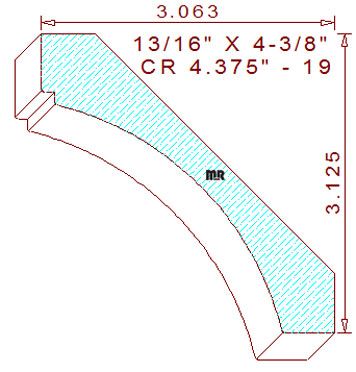 Crown 4-3/8" - 19 Crown 4-3/8" - 19