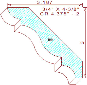 Crown 4-3/8" - 2 Crown 4-3/8" - 2