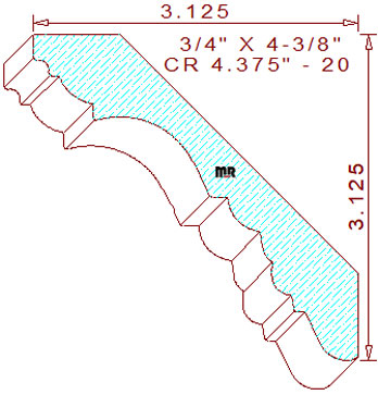 Crown 4-3/8" - 20