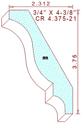 Crown 4-3/8" - 21 Crown 4-3/8" - 21