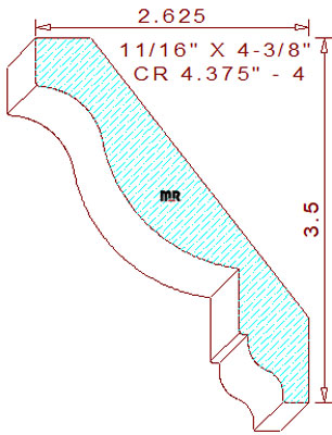Crown 4-3/8" - 4 Crown 4-3/8" - 4
