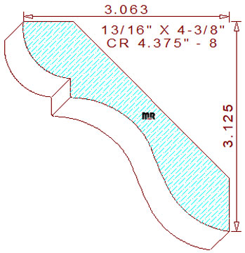 Crown 4-3/8" - 8 Crown 4-3/8" - 8