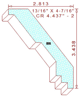 Crown 4-7/16" - 2 Crown 4-7/16" - 2