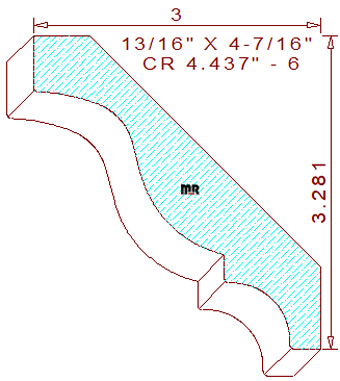 Crown 4-7/16" - 6 Crown 4-7/16" - 6
