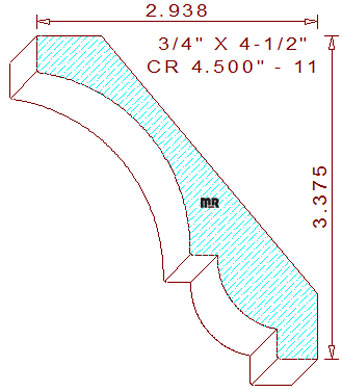 Crown 4-1/2" - 11 Crown 4-1/2" - 11