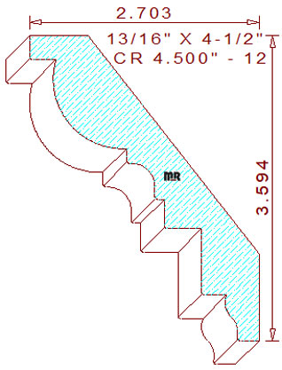 Crown 4-1/2" - 12 Crown 4-1/2" - 12