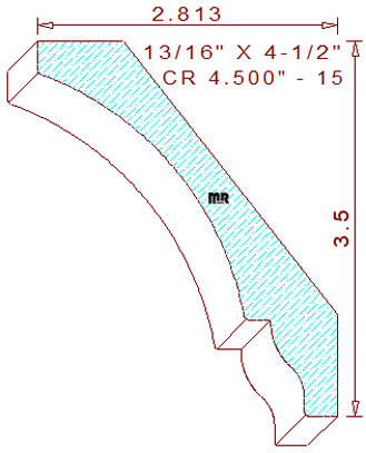 Crown 4-1/2" - 15 Crown 4-1/2" - 15