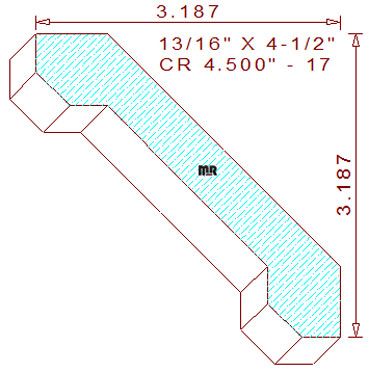 Crown 4-1/2" - 17 Crown 4-1/2" - 17