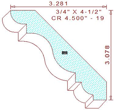 Crown 4-1/2" - 19