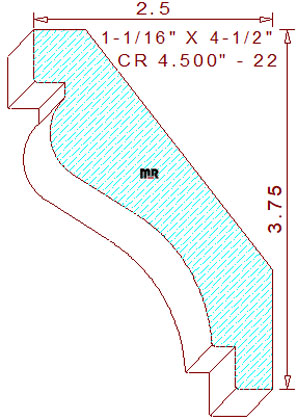 Crown 4-1/2" - 22 Crown 4-1/2" - 22