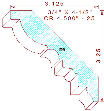 Crown 4-1/2" - 25