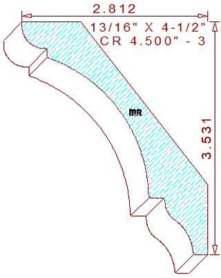Crown 4-1/2" - 3 Crown 4-1/2" - 3