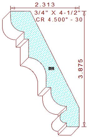 Crown 4-1/2" - 30 Crown 4-1/2" - 30