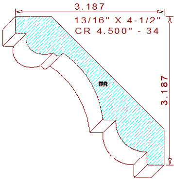Crown 4-1/2" - 34 Crown 4-1/2" - 34