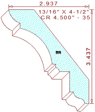 Crown 4-1/2" - 35 Crown 4-1/2" - 35