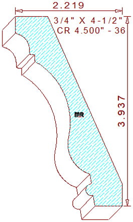 Crown 4-1/2" - 36 Crown 4-1/2" - 36