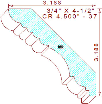 Crown 4-1/2" - 37 Crown 4-1/2" - 37
