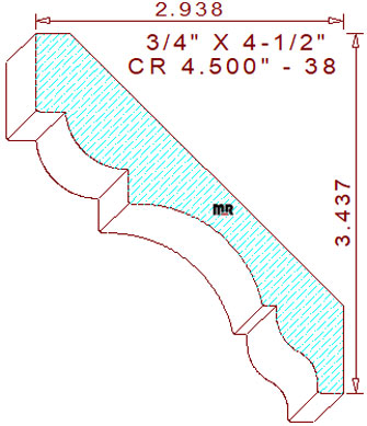 Crown 4-1/2" - 38 Crown 4-1/2" - 38