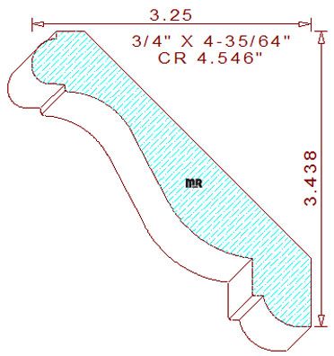Crown 4-35/64" Crown 4-35/64"