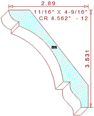 Crown 4-9/16" - 12