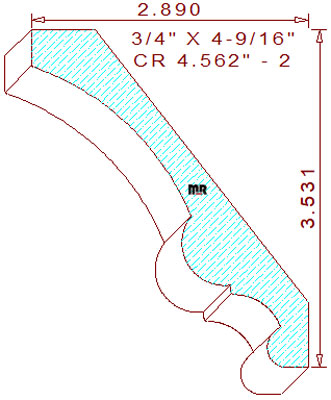 Crown 4-9/16" - 2 Crown 4-9/16" - 2