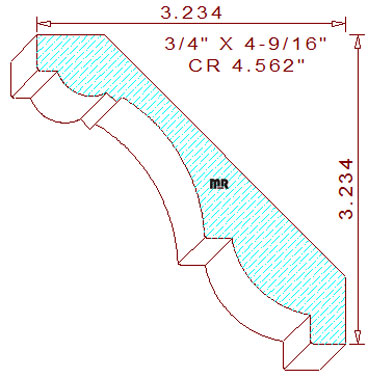 Crown 4-9/16" Crown 4-9/16"