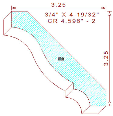 Crown 4-19/32" - 2