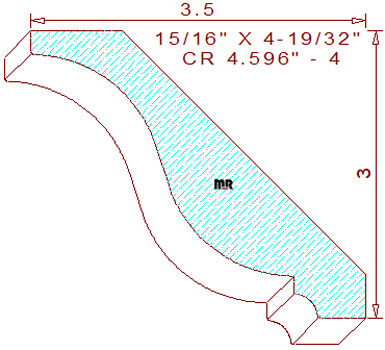 Crown 4-19/32" - 4 Crown 4-19/32" - 4