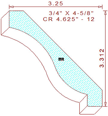 Crown 4-5/8" - 12 Crown 4-5/8" - 12