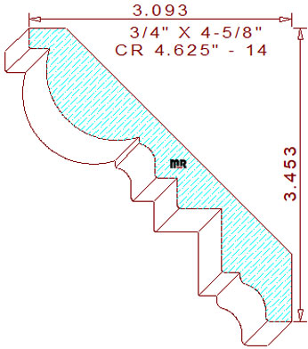 Crown 4-5/8" - 14 Crown 4-5/8" - 14