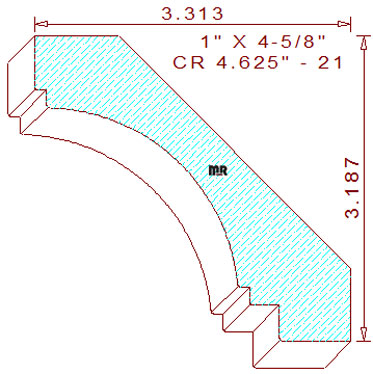 Crown 4-5/8" - 21 Crown 4-5/8" - 21