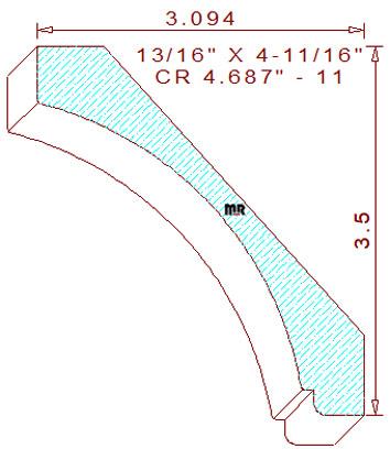 Crown 4-11/16" - 11 Crown 4-11/16" - 11