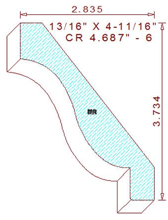 Crown 4-11/16" - 6 Crown 4-11/16" - 6