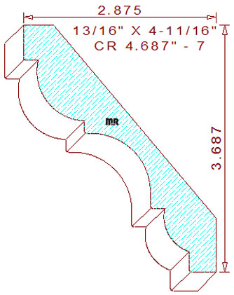 Crown 4-11/16" - 7