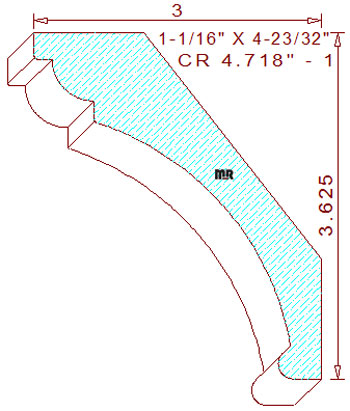 Crown 4-23/32" - 1 Crown 4-23/32" - 1