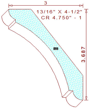 Crown 4-3/4" - 1 Crown 4-3/4" - 1