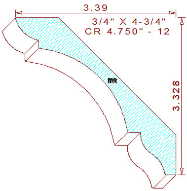 Crown 4-3/4" - 12 Crown 4-3/4" - 12