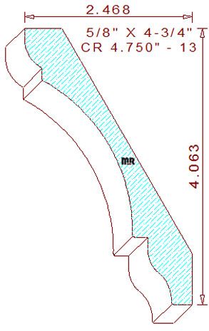Crown 4-3/4" - 13 Crown 4-3/4" - 13