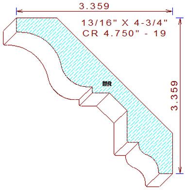 Crown 4-3/4" - 19 Crown 4-3/4" - 19