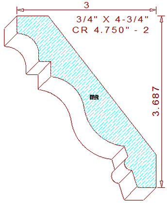 Crown 4-3/4" - 2 Crown 4-3/4" - 2