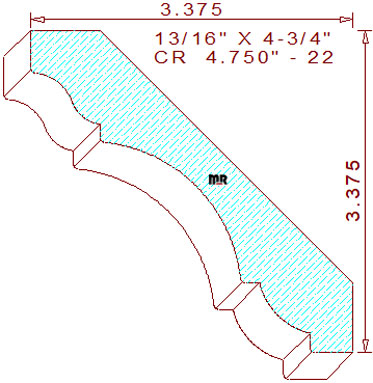 Crown 4-3/4" - 22 Crown 4-3/4" - 22