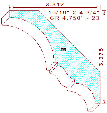 Crown 4-3/4" - 23 Crown 4-3/4" - 23