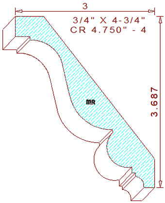 Crown 4-3/4" - 4 Crown 4-3/4" - 4