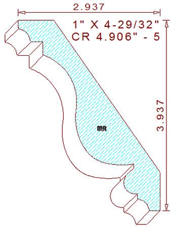 Crown 4-29/32" - 5 Crown 4-29/32" - 5