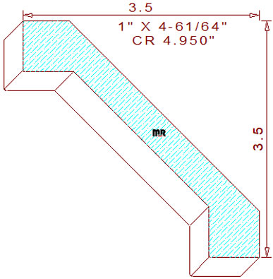 Crown 4-61/64" Crown 4-61/64"
