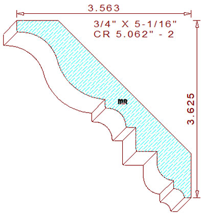 Crown 5-1/16" - 2 Crown 5-1/16" - 2