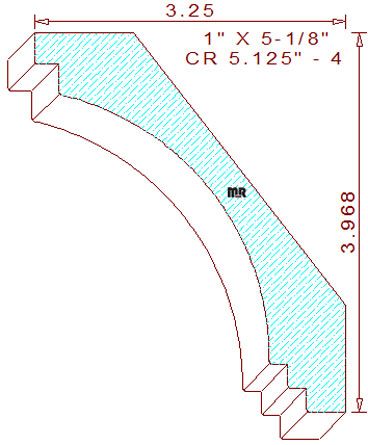 Crown 5-1/8" - 4 Crown 5-1/8" - 4