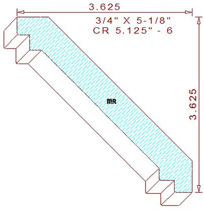 Crown 5-1/8" - 6 Crown 5-1/8" - 6